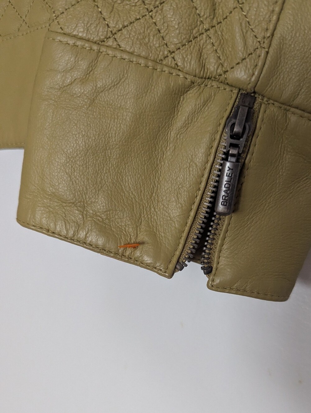 Bradley Bayou Green Quilted Leather Jacket Green - Picture 6 of 8